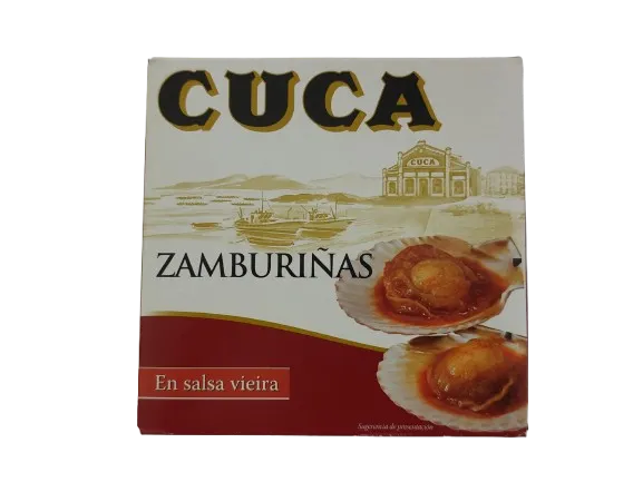 Zamburiñas salsa vieira Cuca