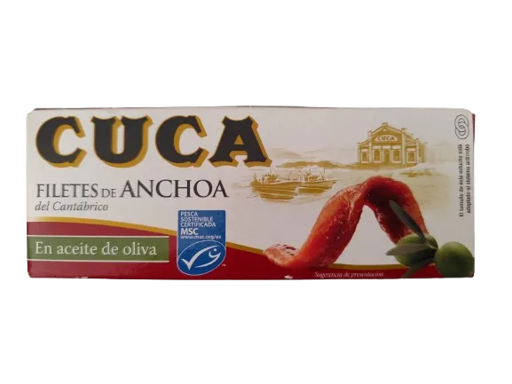 Anchoas del Cantábrico en aceite de oliva Cuca
