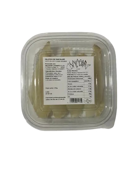 Filetes de bacalao inglés 125g